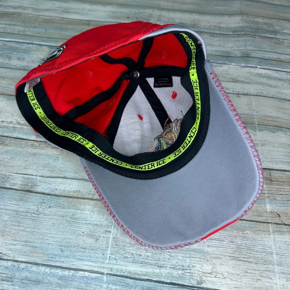 Chicago Blackhawks Hat Fitted L/XL Red Retro NHL Hockey Reebok Center‎ Ice